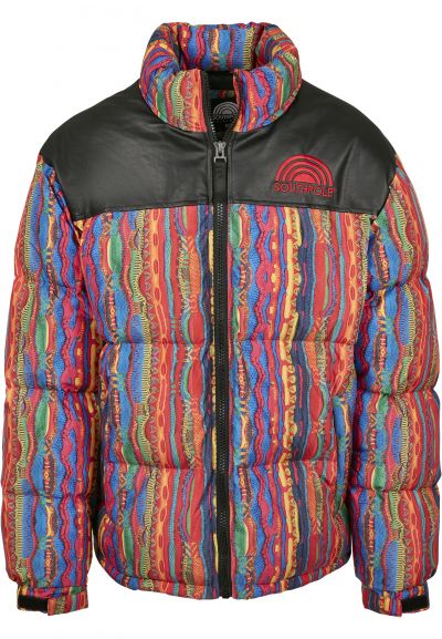 Multicolored Pattern Jacket South Pole